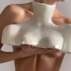 Anissa Kermiche Home-Breast Friend Vase (Matte Marble)