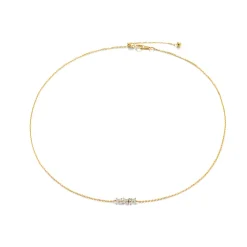 Anissa Kermiche Necklaces-Bronte Dore Horizontal Necklace