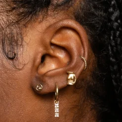 Anissa Kermiche Earrings-Bronte Dore Trio Hoop Earring