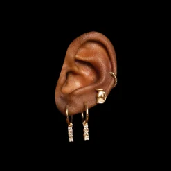 Anissa Kermiche Earrings-Bronte Dore Trio Hoop Earring