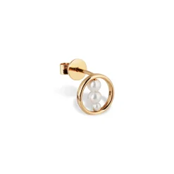 Anissa Kermiche Studs-Circle Trio Pearl Stud