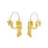 Anissa Kermiche Earrings-Dangling Drape Earrings (Gold)