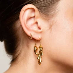 Anissa Kermiche Earrings-Dangling Drape Earrings (Gold)