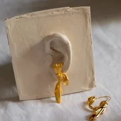 Anissa Kermiche Earrings-Dangling Drape Earrings (Gold)