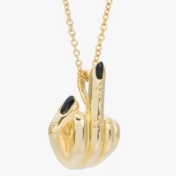 Anissa Kermiche Necklaces-French For Goodnight Necklace (Black)