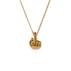 Anissa Kermiche Necklaces-French For Goodnight Necklace (Red)