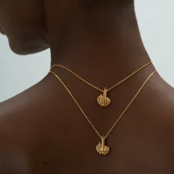 Anissa Kermiche Necklaces-French For Goodnight Necklace (Red)