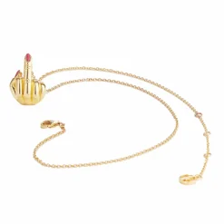 Anissa Kermiche Necklaces-French For Goodnight Necklace (Red)
