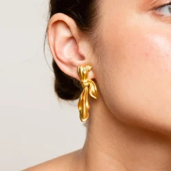 Anissa Kermiche Earrings-Gilded Cloth Earrings (Gold)