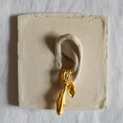 Anissa Kermiche Earrings-Gilded Cloth Earrings (Gold)