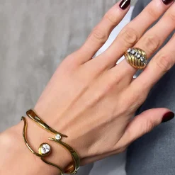 Anissa Kermiche Bracelets-Loopy Bracelet (Gold)