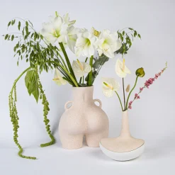 Anissa Kermiche Home-Love Handles Vase (Speckled Beige)