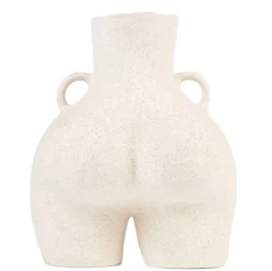 Anissa Kermiche Home-Love Handles Vase (Speckled Beige)