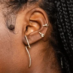 Anissa Kermiche Earrings-Mini White Topaz Earring