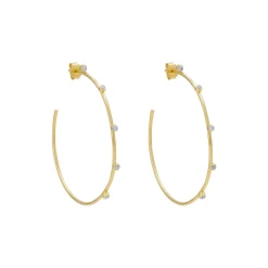 Anissa Kermiche Earrings-Razzle Dazzle Hoop Earrings