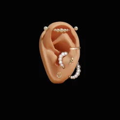 Anissa Kermiche Earrings-Snake Stud