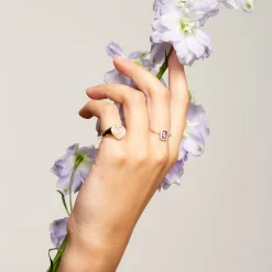 Anissa Kermiche Rings-Square Amethyst Ring