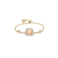 Anissa Kermiche Rings-Square Citrine Ring