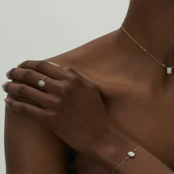 Anissa Kermiche Necklaces-Square Opal Necklace