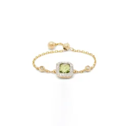 Anissa Kermiche Rings-Square Peridot Ring