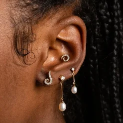 Anissa Kermiche Earrings-Swirl Stud