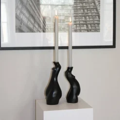 Anissa Kermiche Home-Tit For Tat Candlestick Short (Matte Black)