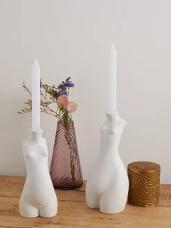 Anissa Kermiche Home-Tit For Tat Candlestick Short (Matte White)