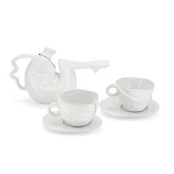 Anissa Kermiche Home-Tit-Tea Pot (High-Shine White)