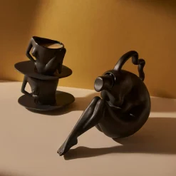Anissa Kermiche Home-Tit-Tea Pot (Matte Mottled Black)