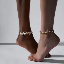 Anissa Kermiche Anklets-Triple Chain Anklet